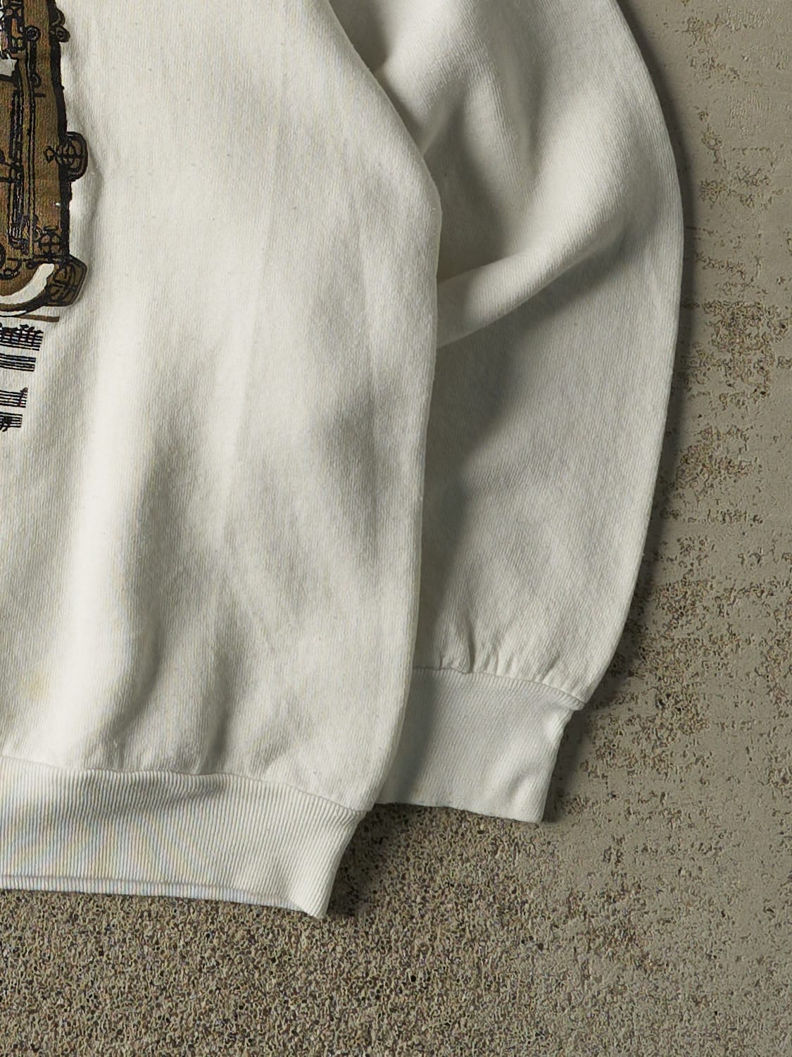 Vintage 80s White New York Jazz Crewneck (S)