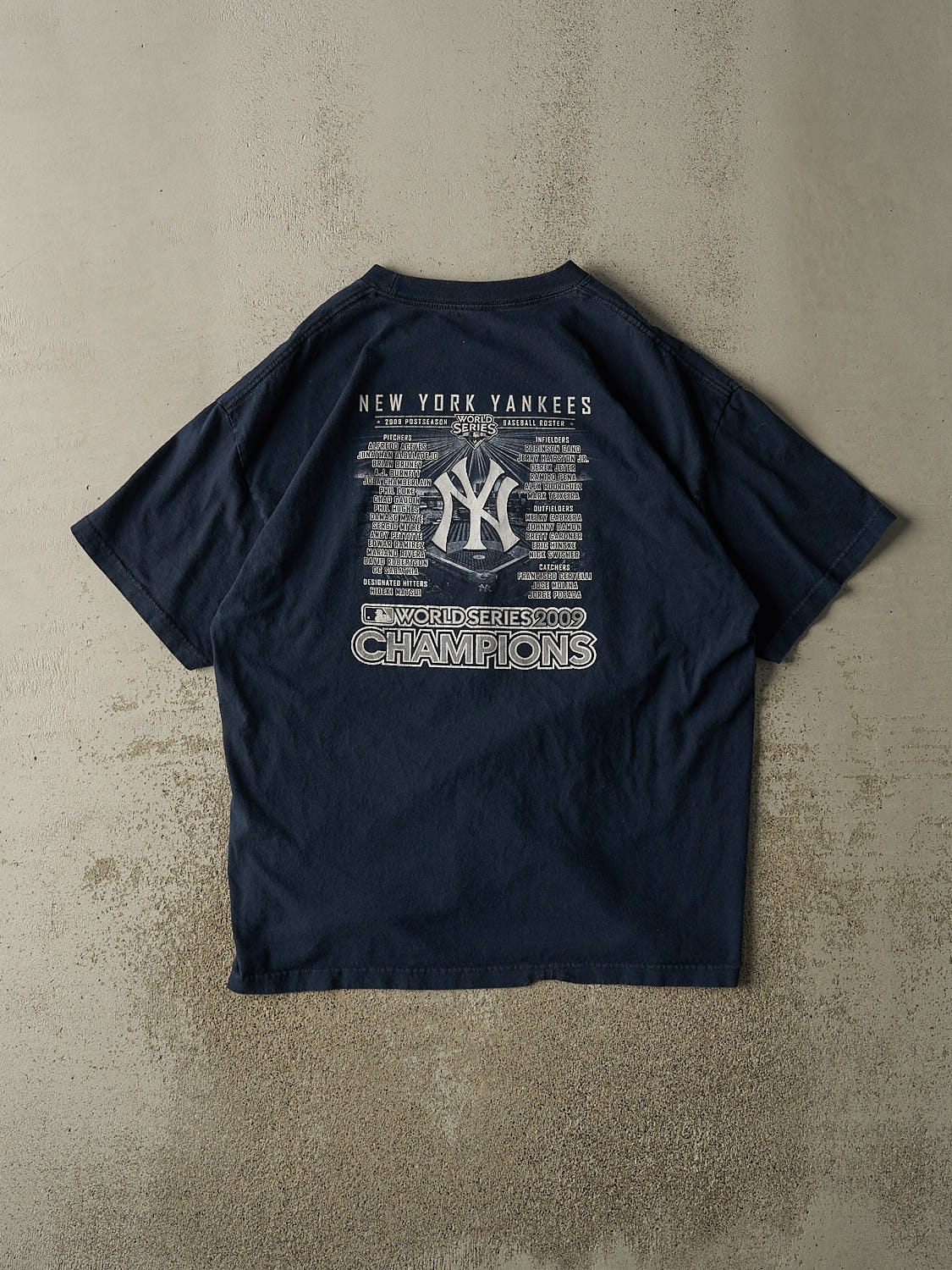Vintage 09' Navy Blue New York Yankees World Series Champions Tee (XL/XXL)