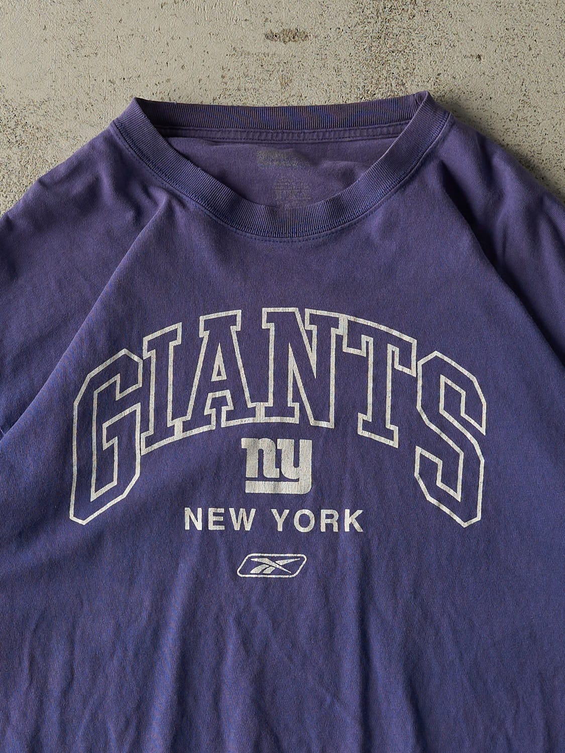 Vintage Y2K Sun Faded Purple New York Giants Tee (XL/XXL)
