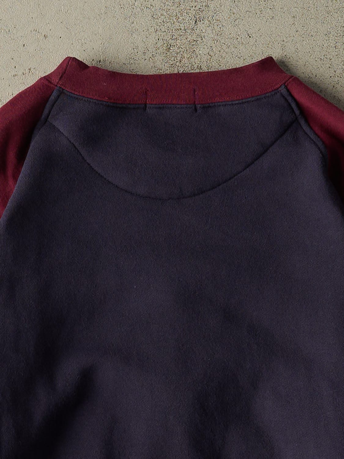 Vintage Y2K Burgundy & Navy Izod Embroidered Crewneck (XL)