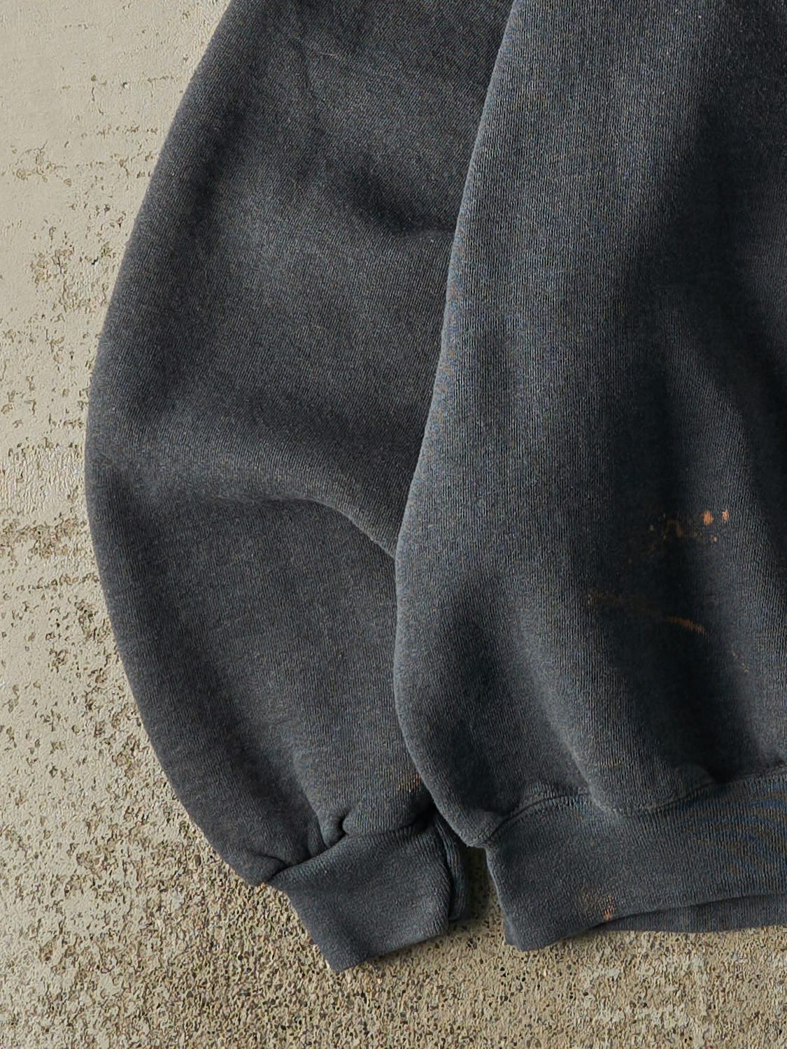 Vintage Y2K Charcoal Grey Russell Athletic Embroidered Crewneck (M)
