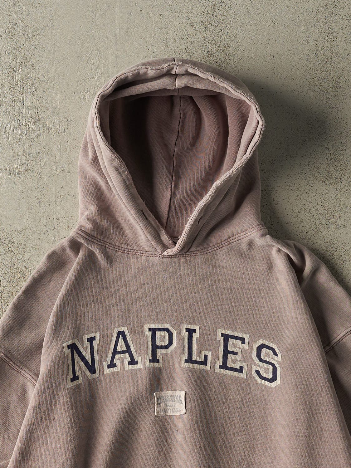Vintage 90s Washed Mauve Naples Hoodie (M/L)