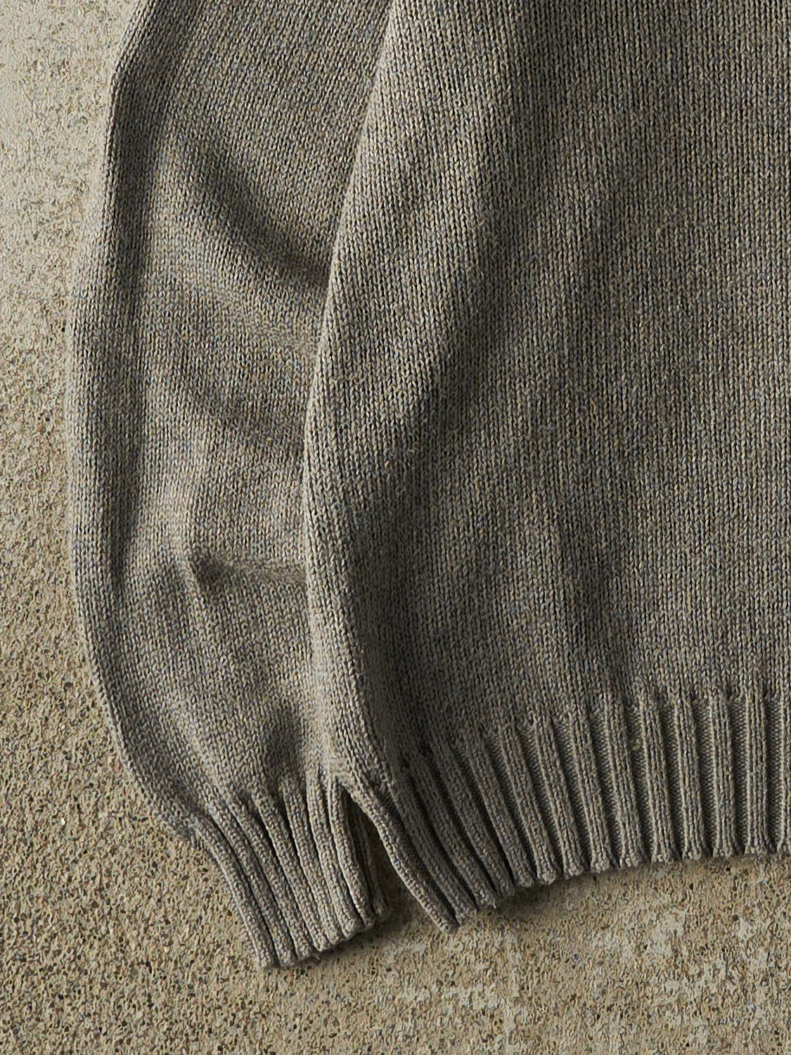 Vintage 90s Grey Polo Ralph Lauren Embroidered Knit (XS/S)