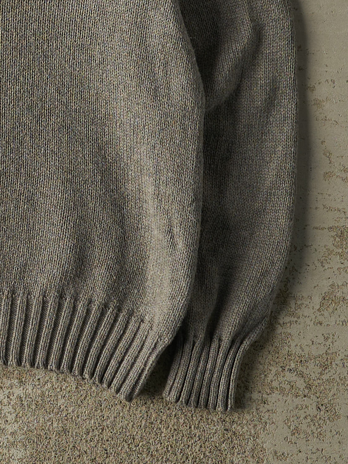 Vintage 90s Grey Polo Ralph Lauren Embroidered Knit (XS/S)