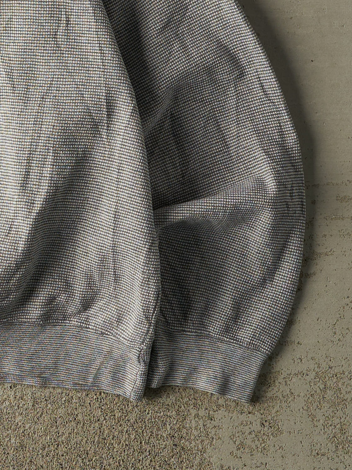 Vintage 80s Grey Textured Bar Harbour Maine Embroidered Crewneck (S/M)