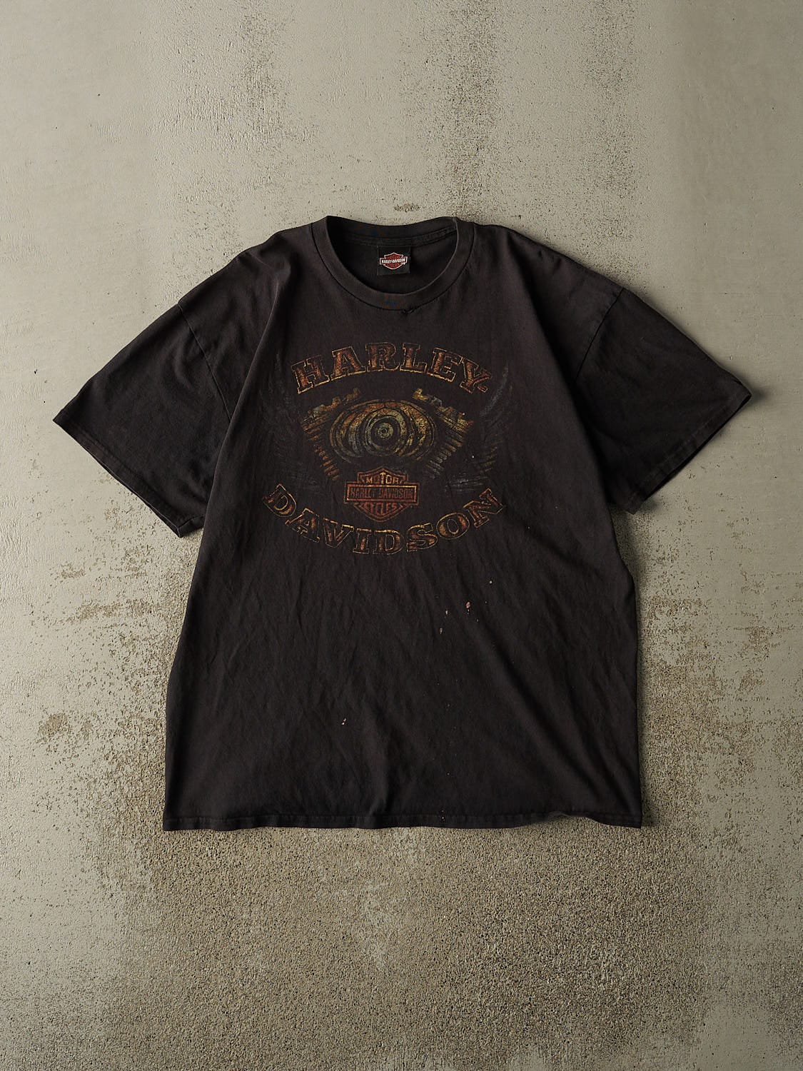 Vintage Y2K Black Harley Davidson Quebec Tee (L/XL)