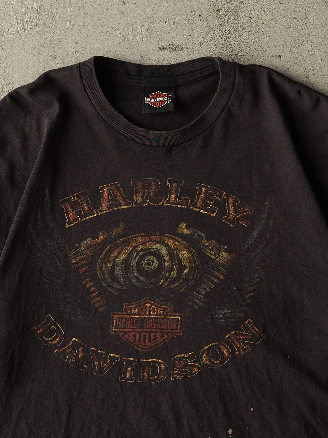 Vintage Y2K Black Harley Davidson Quebec Tee (L/XL)