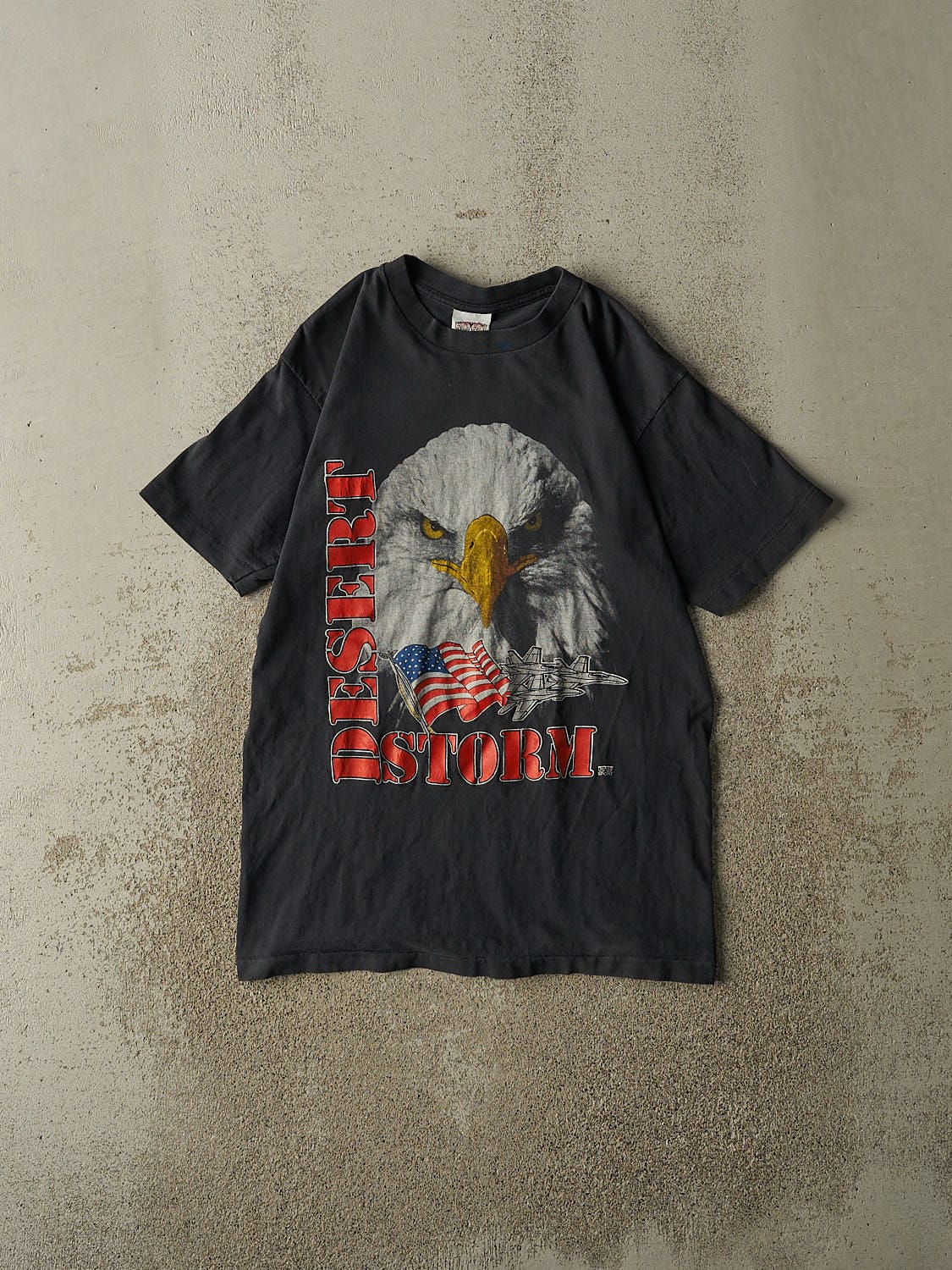 Vintage 80s Black Desert Storm Single Stitch Tee (XS/S)