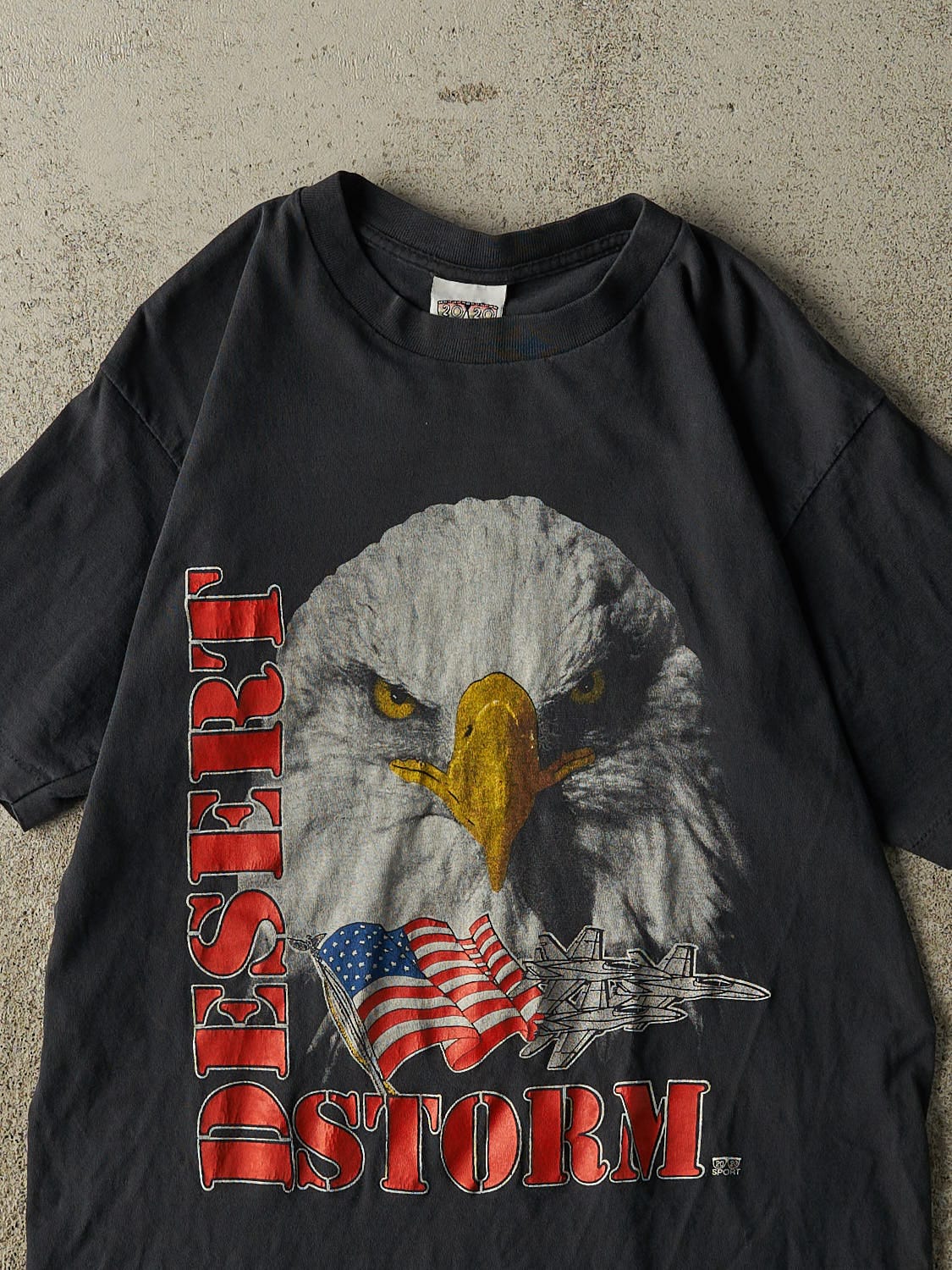 Vintage 80s Black Desert Storm Single Stitch Tee (XS/S)