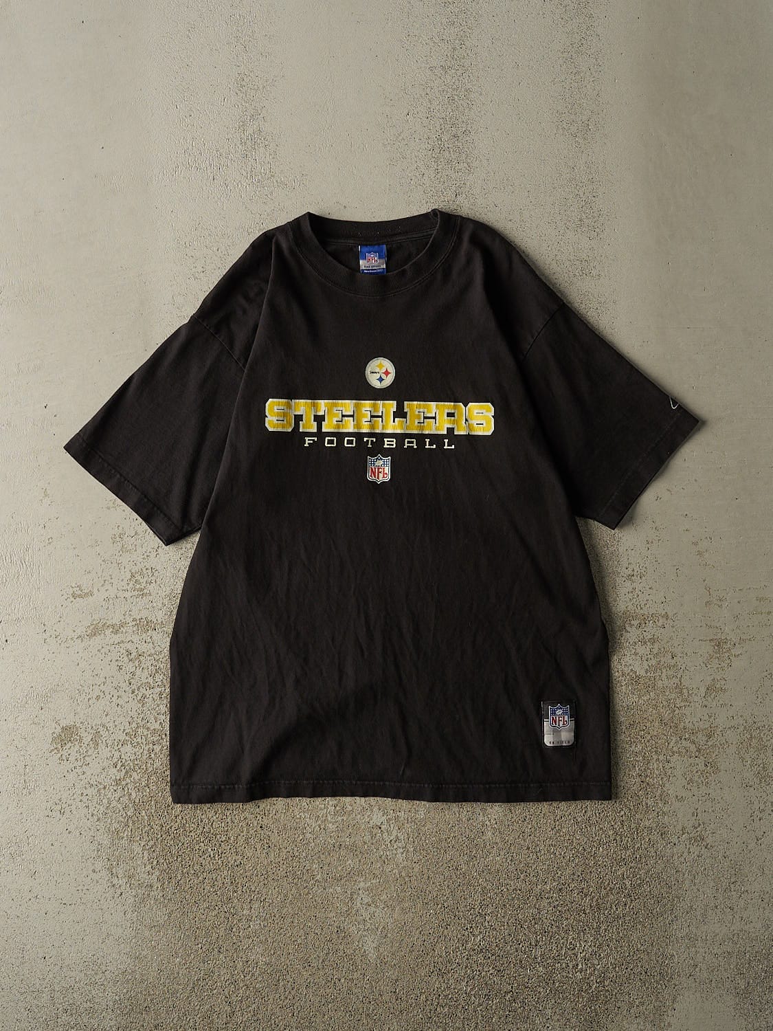 Vintage 90s Black Pittsburgh Steelers Tee (L/XL)