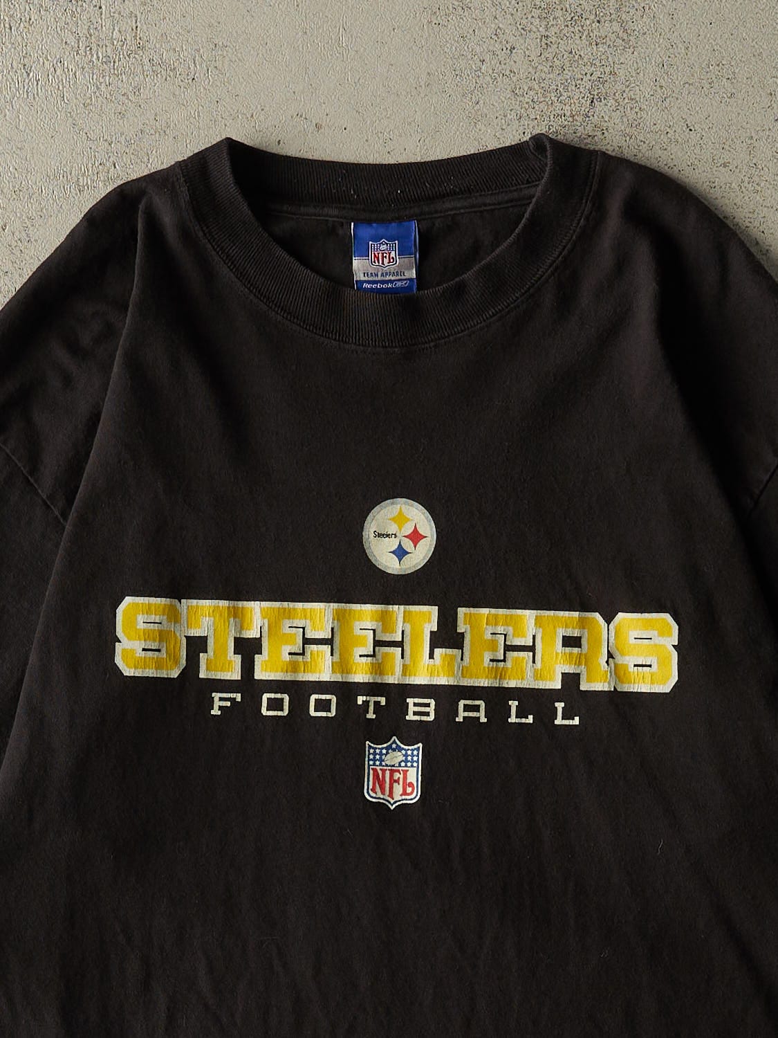 Vintage 90s Black Pittsburgh Steelers Tee (L/XL)