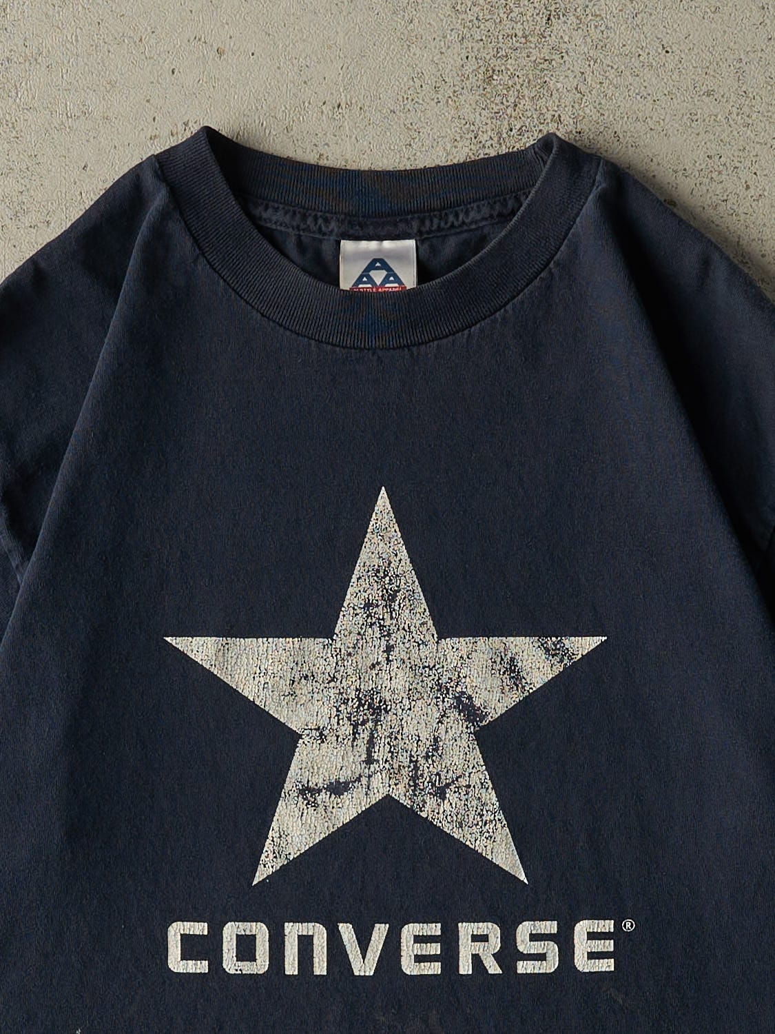 Vintage Y2K Navy Blue Converse Tee (S/M)