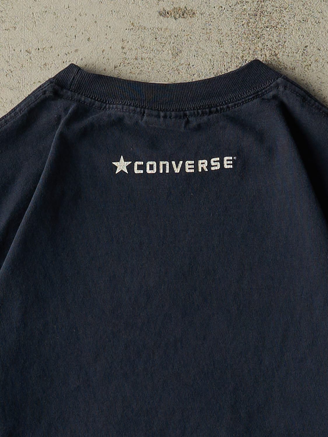 Vintage Y2K Navy Blue Converse Tee (S/M)