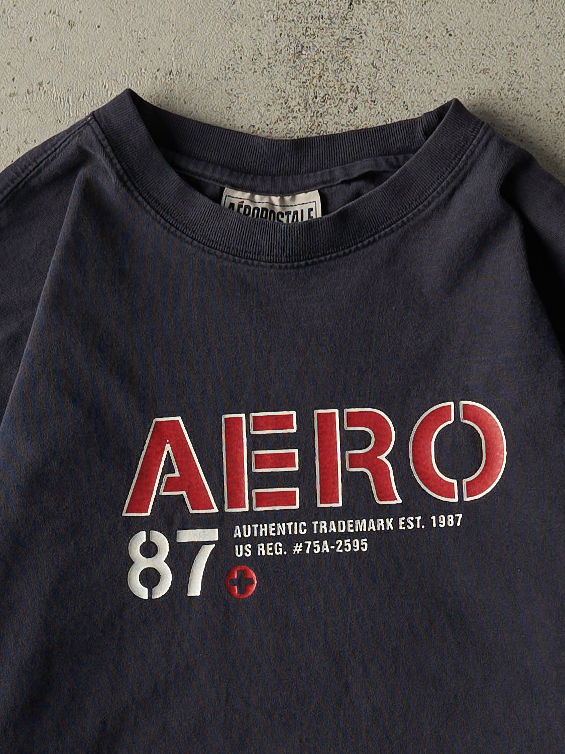 Vintage Y2K Navy Blue Aeropostale Long Sleeve (M/L)