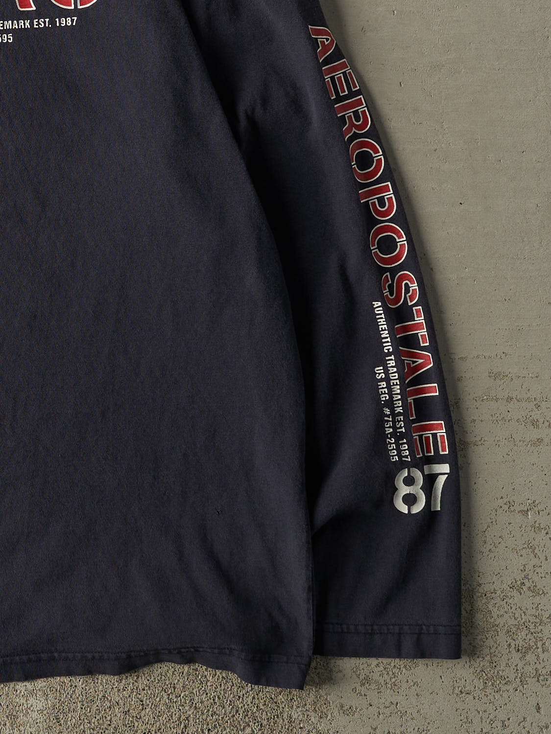 Vintage Y2K Navy Blue Aeropostale Long Sleeve (M/L)
