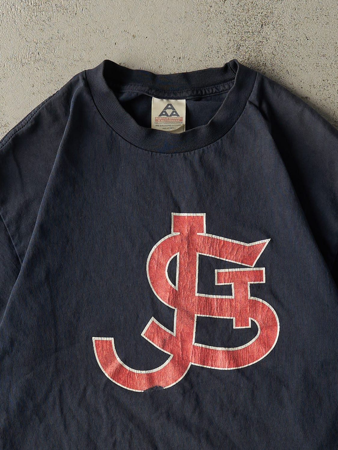 Vintage Y2K Navy Blue St. Johns Tee (M/L)
