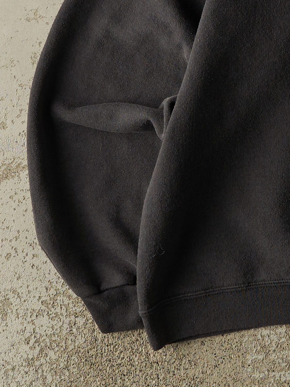 Vintage 90s Faded Black Blank Crewneck (M/L)