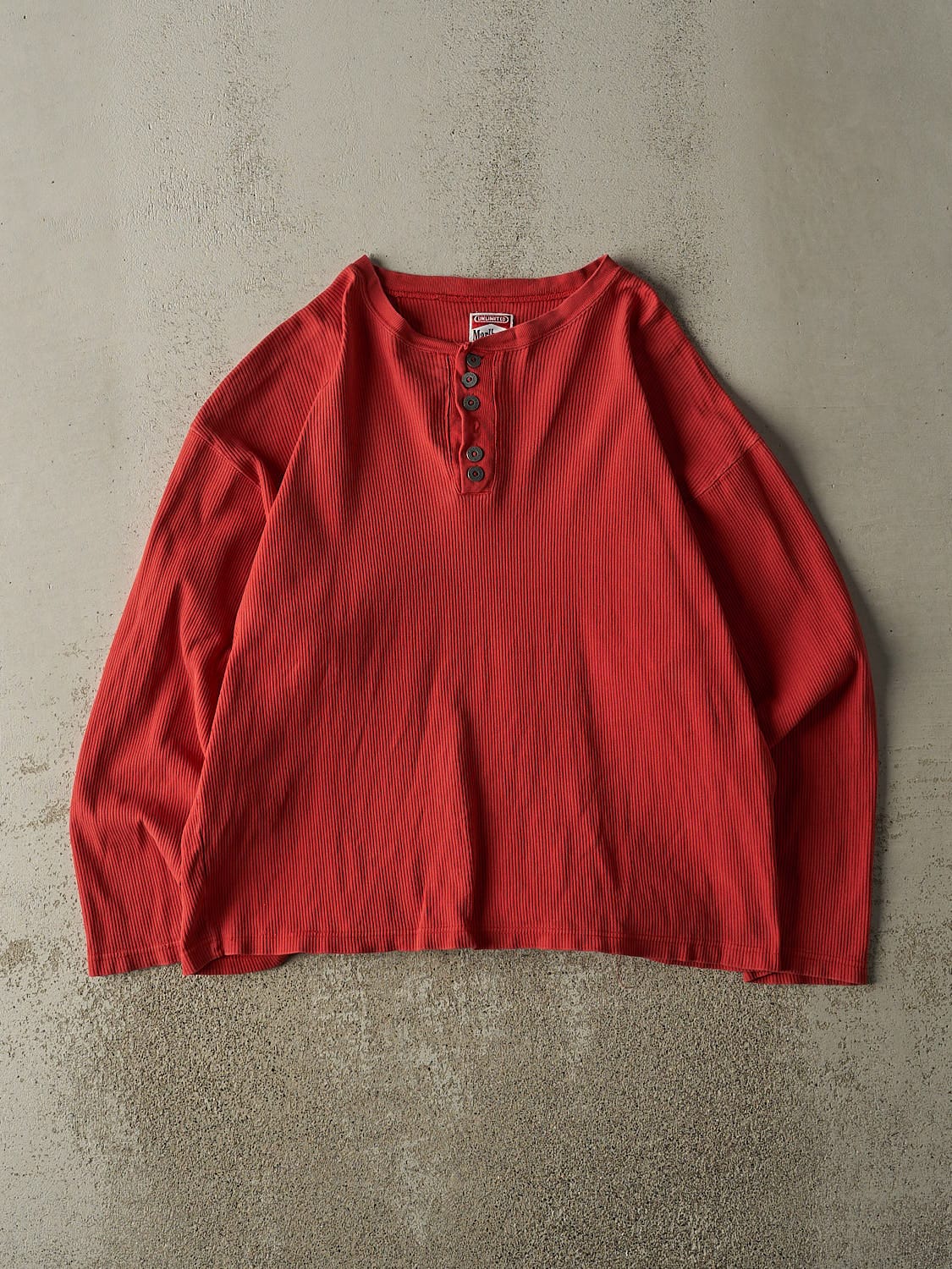 Vintage 90s Red Marlboro Quarter Button Long Sleeve (L/XL)