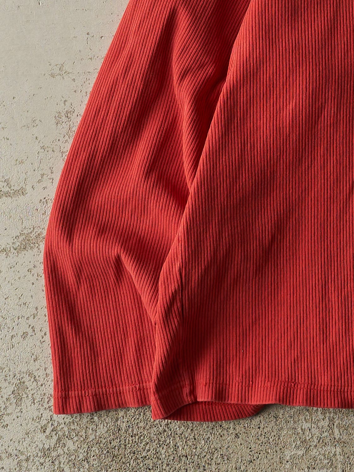 Vintage 90s Red Marlboro Quarter Button Long Sleeve (L/XL)