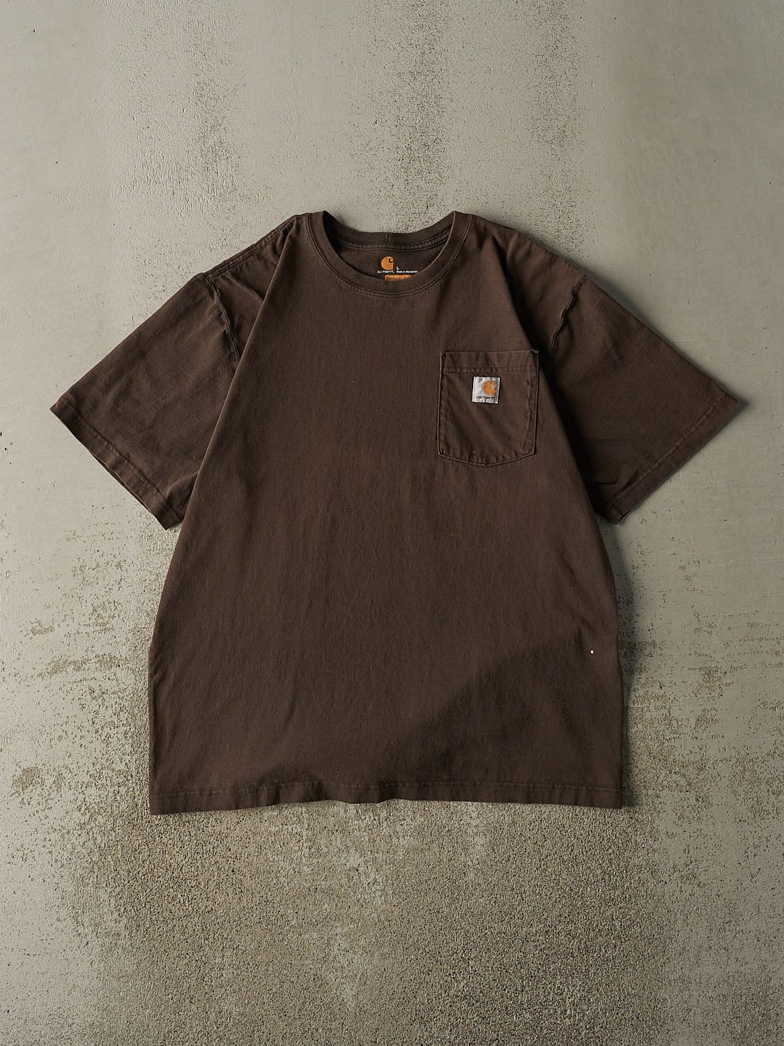 Vintage Y2K Brown Carhartt Pocket Tee (L/XL)