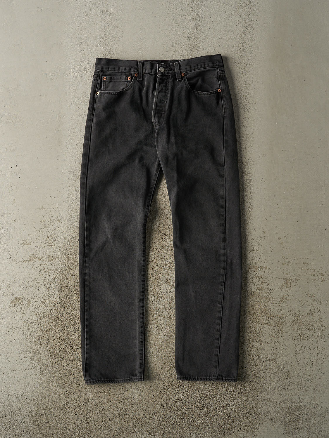 Vintage 90s Faded Black Levi's 501 Denim Pants (31x30.5)