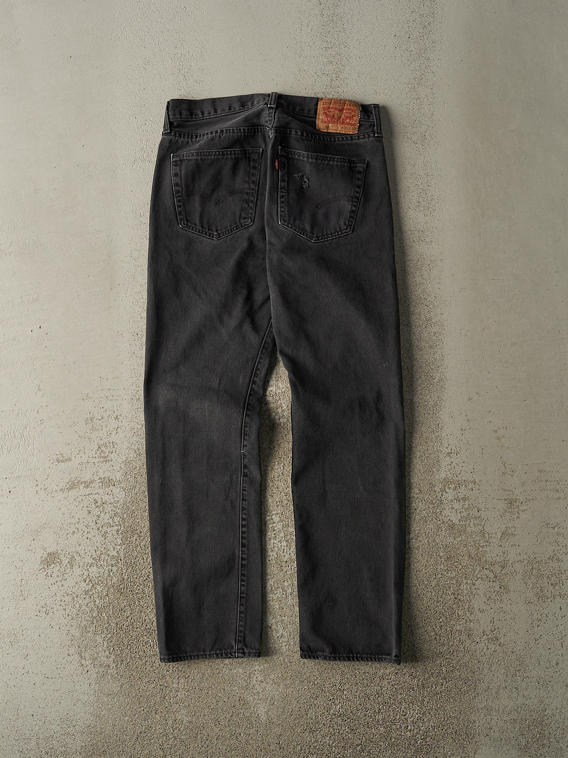 Vintage 90s Faded Black Levi's 501 Denim Pants (31x30.5)