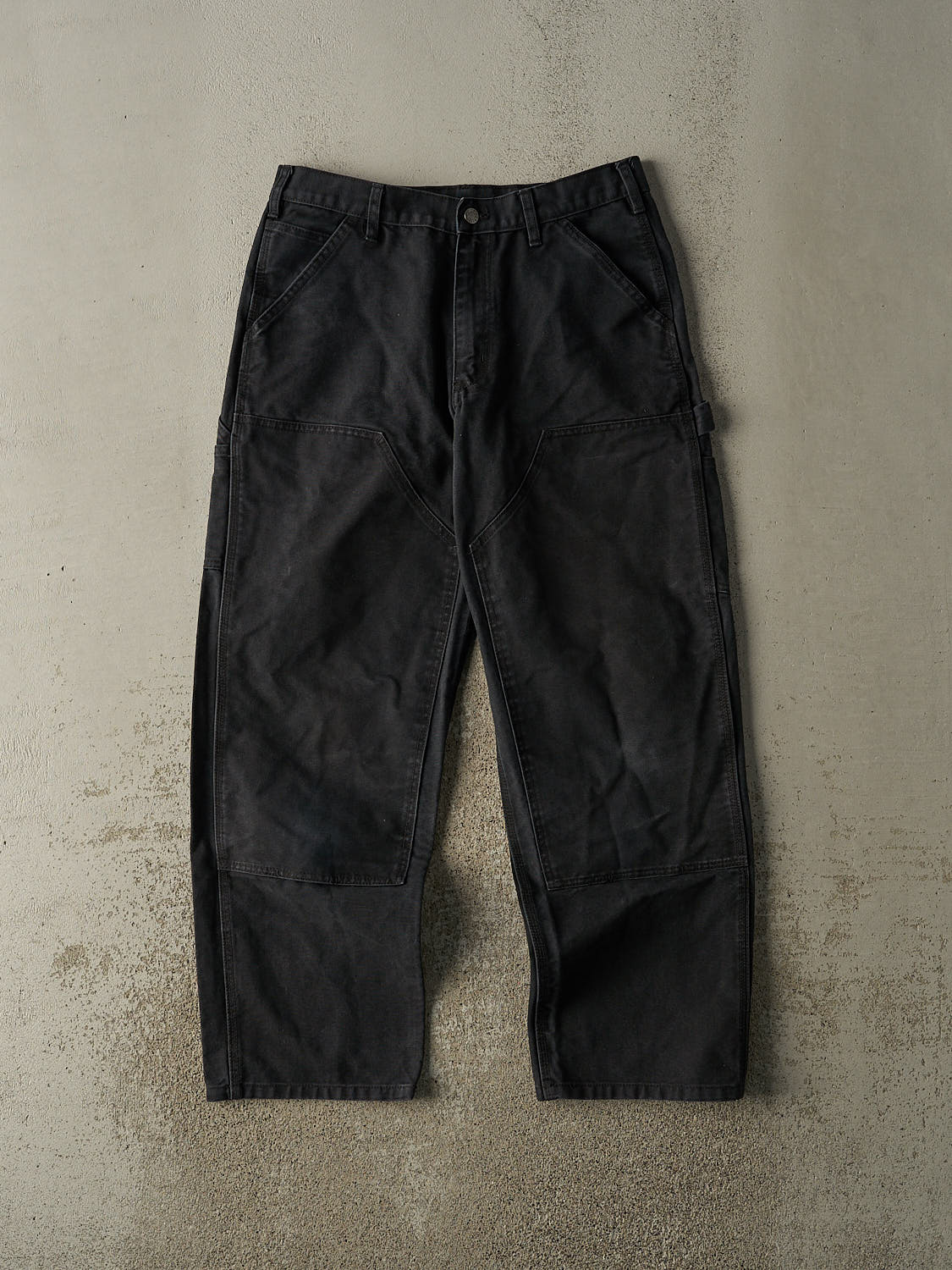 Vintage Y2K Faded Black Dakota Double Knee Carpenter Pants (32x30.5)