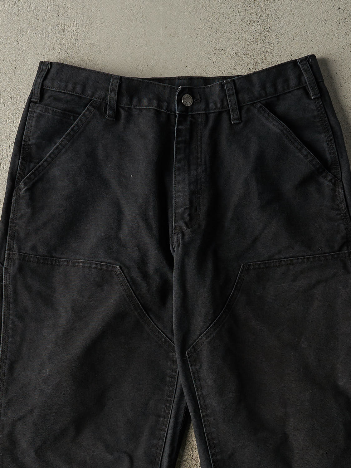 Vintage Y2K Faded Black Dakota Double Knee Carpenter Pants (32x30.5)