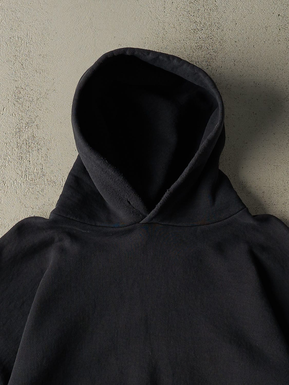 Vintage Y2K Black Russell Athletic Blank Hoodie (XL/XXL)