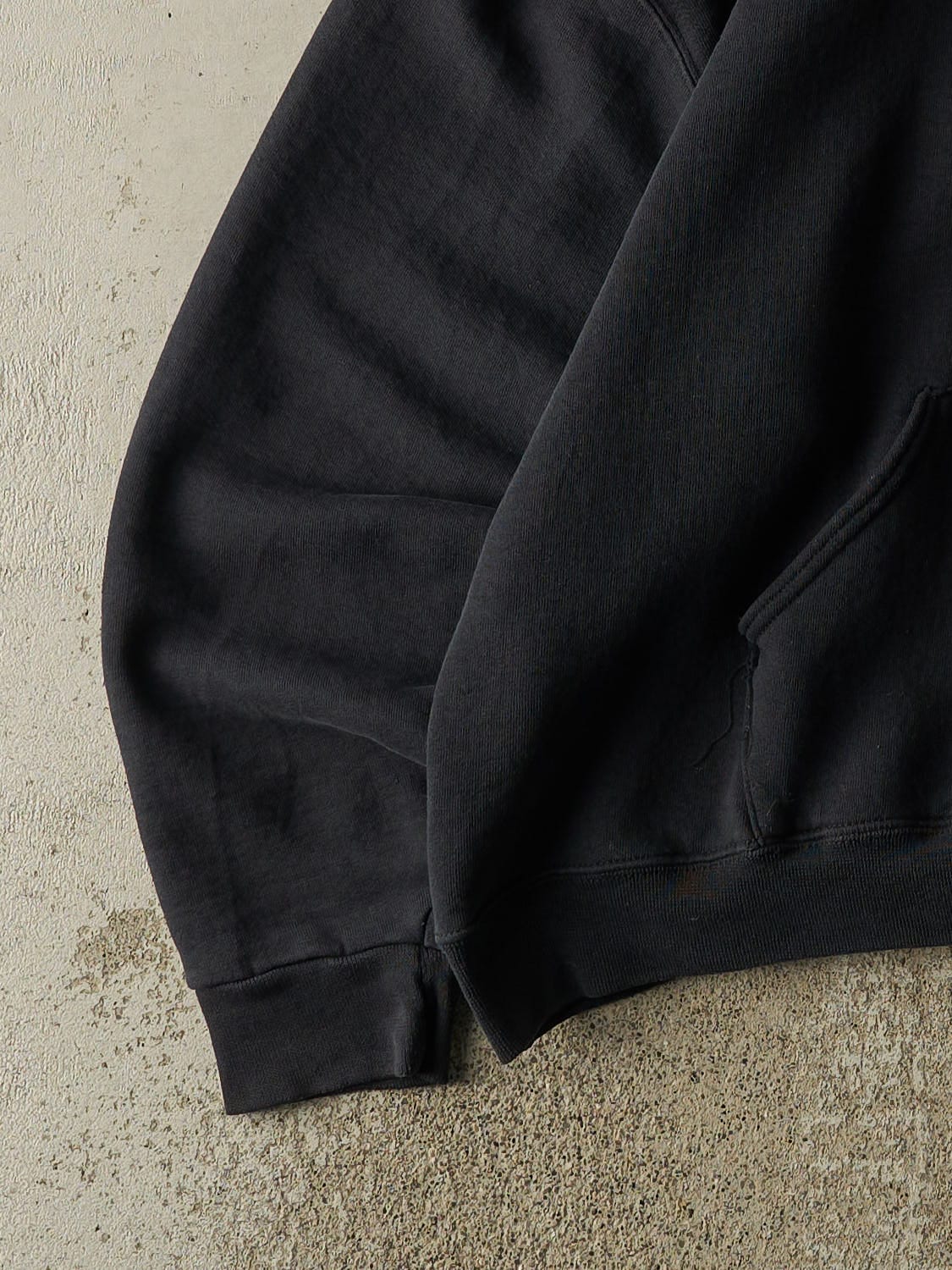 Vintage Y2K Black Russell Athletic Blank Hoodie (XL/XXL)
