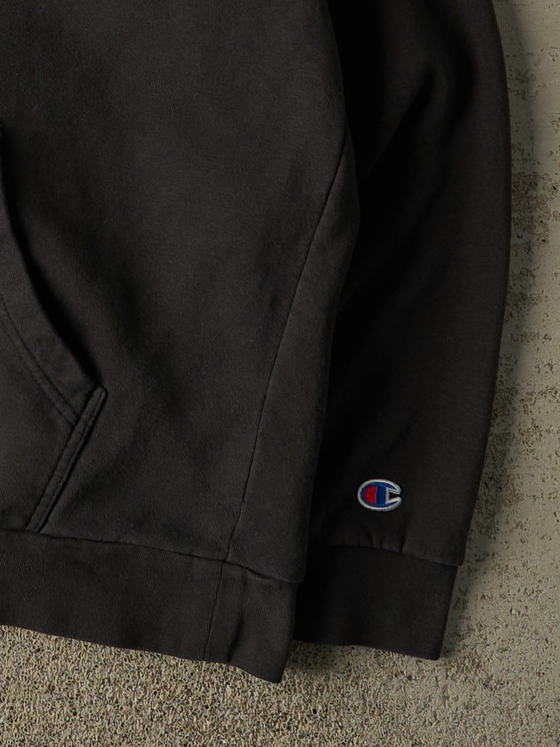 Vintage Y2K Black Champion Ohio State University Embroidered Hoodie (L)