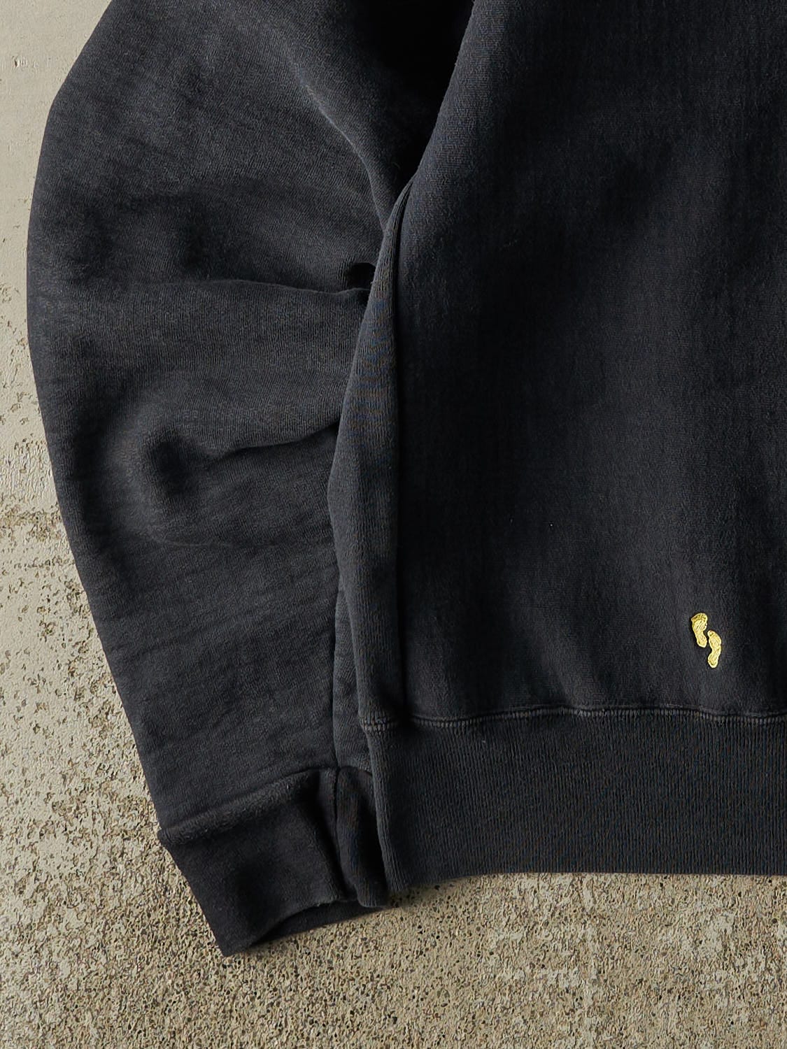 Vintage 80s Faded Black Barefoot Sportswear Crewneck (L)