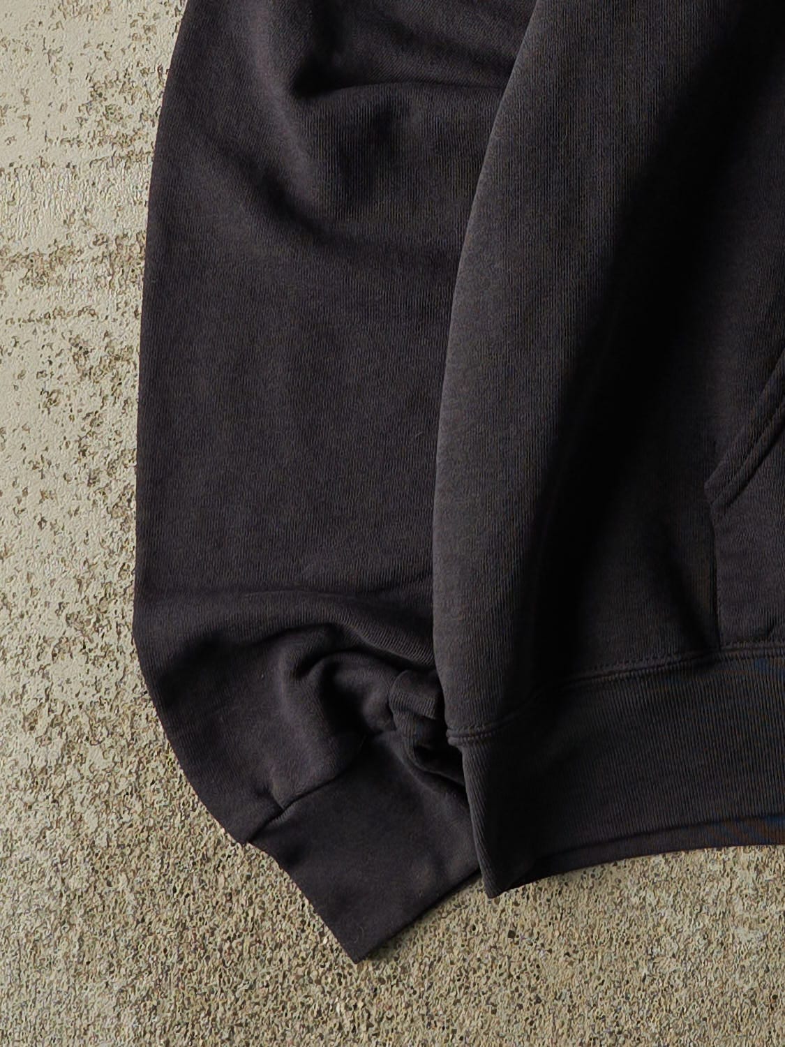 Vintage 90s Faded Black Cleveland Browns Embroidered Hoodie (M)