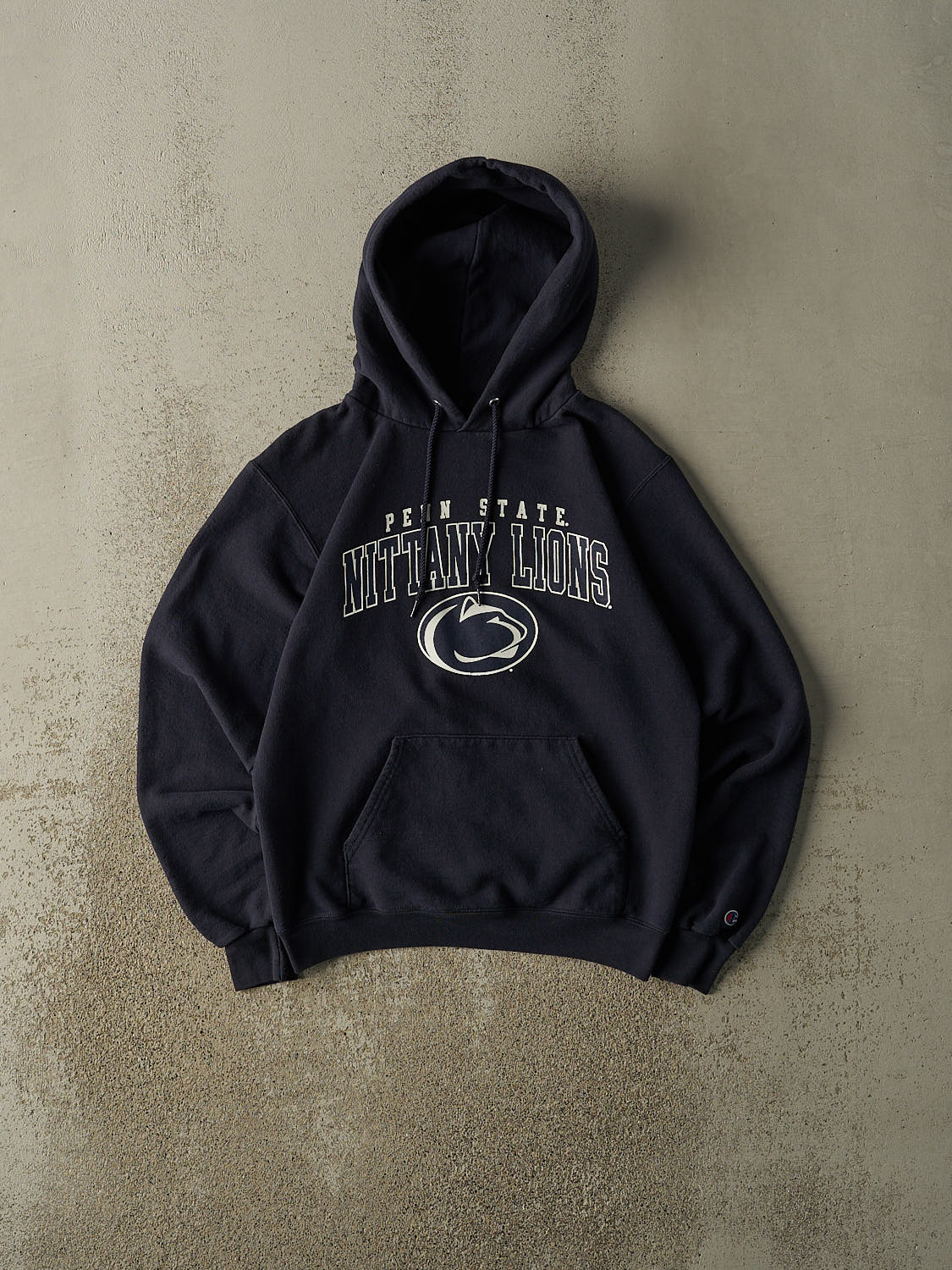 Vintage 90s Navy Blue Penn State Nittany Lions Hoodie (XS)