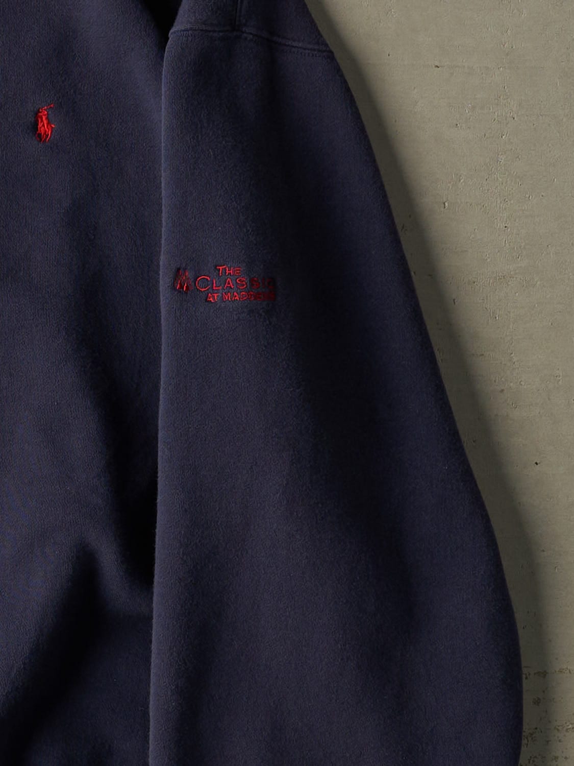 Vintage 90s Navy Blue Polo Embroidered Crewneck (XXL/XXXL)