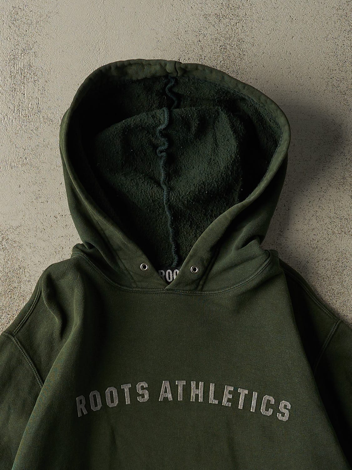 Vintage 90s Green Roots Athletics Hoodie (M/L)