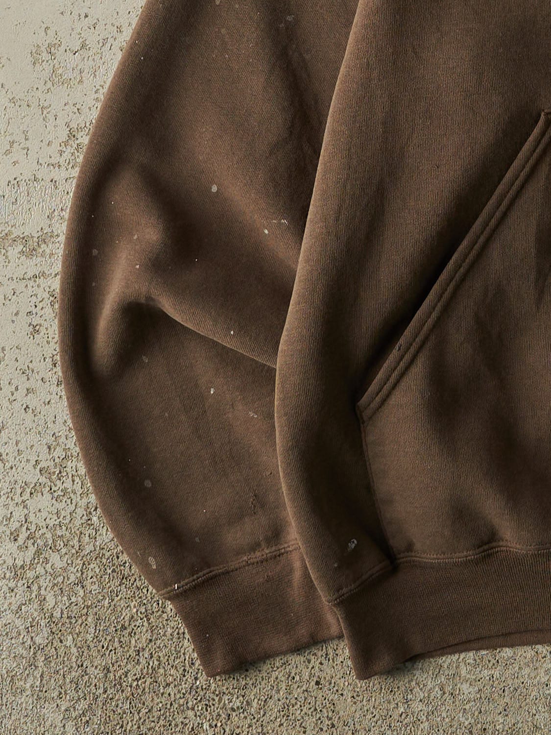Vintage 90s Sun Faded Brown Carhartt Embroidered Hoodie (L/XL)
