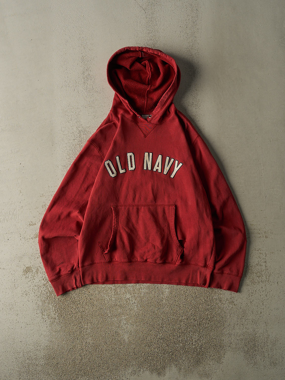 Vintage 90s Red Old Navy Embroidered Hoodie (L/XL)