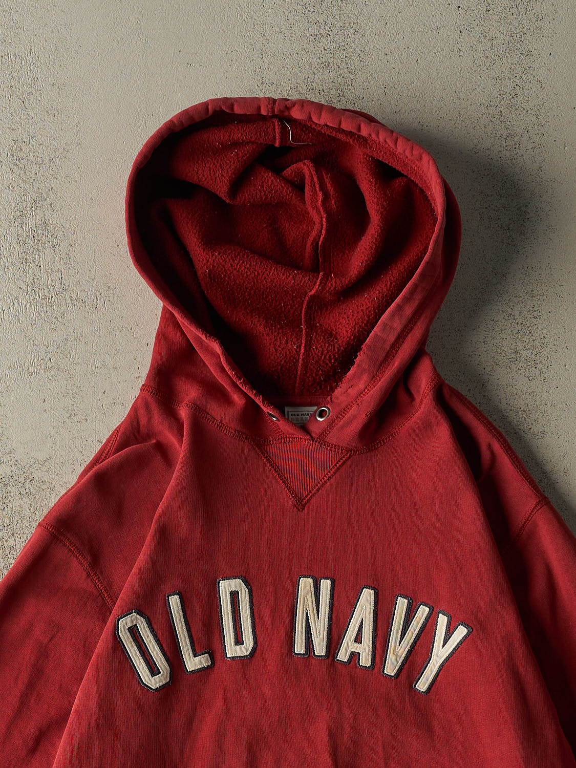 Vintage 90s Red Old Navy Embroidered Hoodie (L/XL)