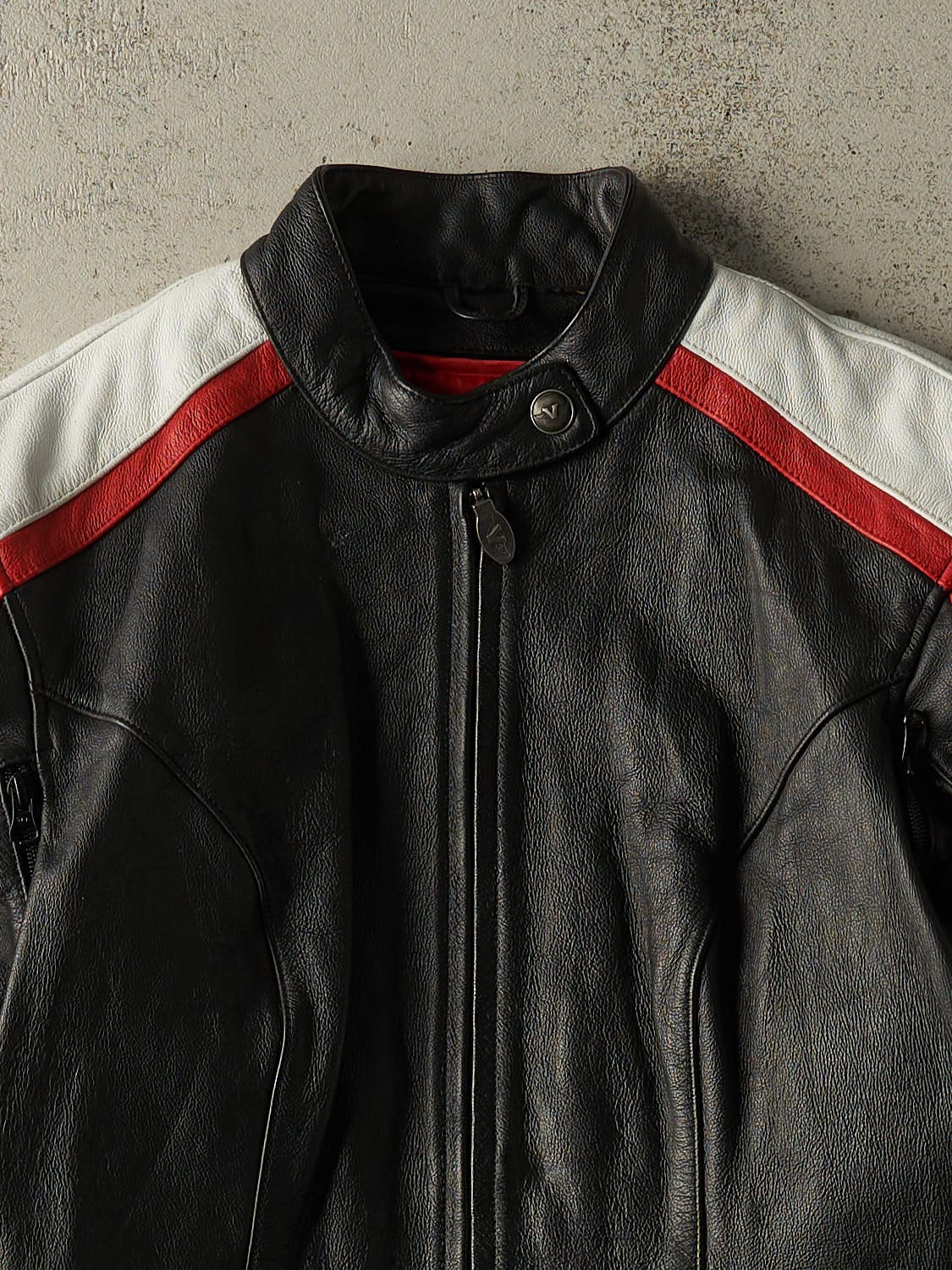 Vintage 90s Black Victory Motorcycles Racing Jacket (S)