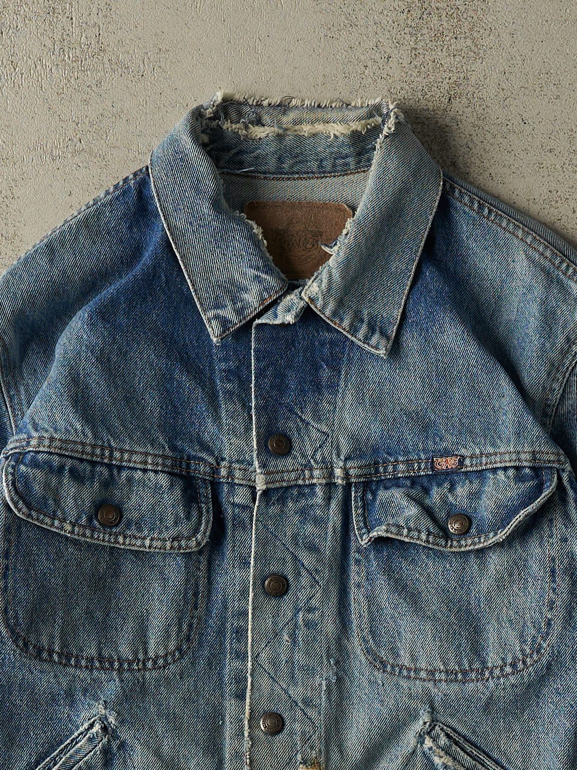 Vintage 90s Light Wash G&G Denim Jacket (S/M)