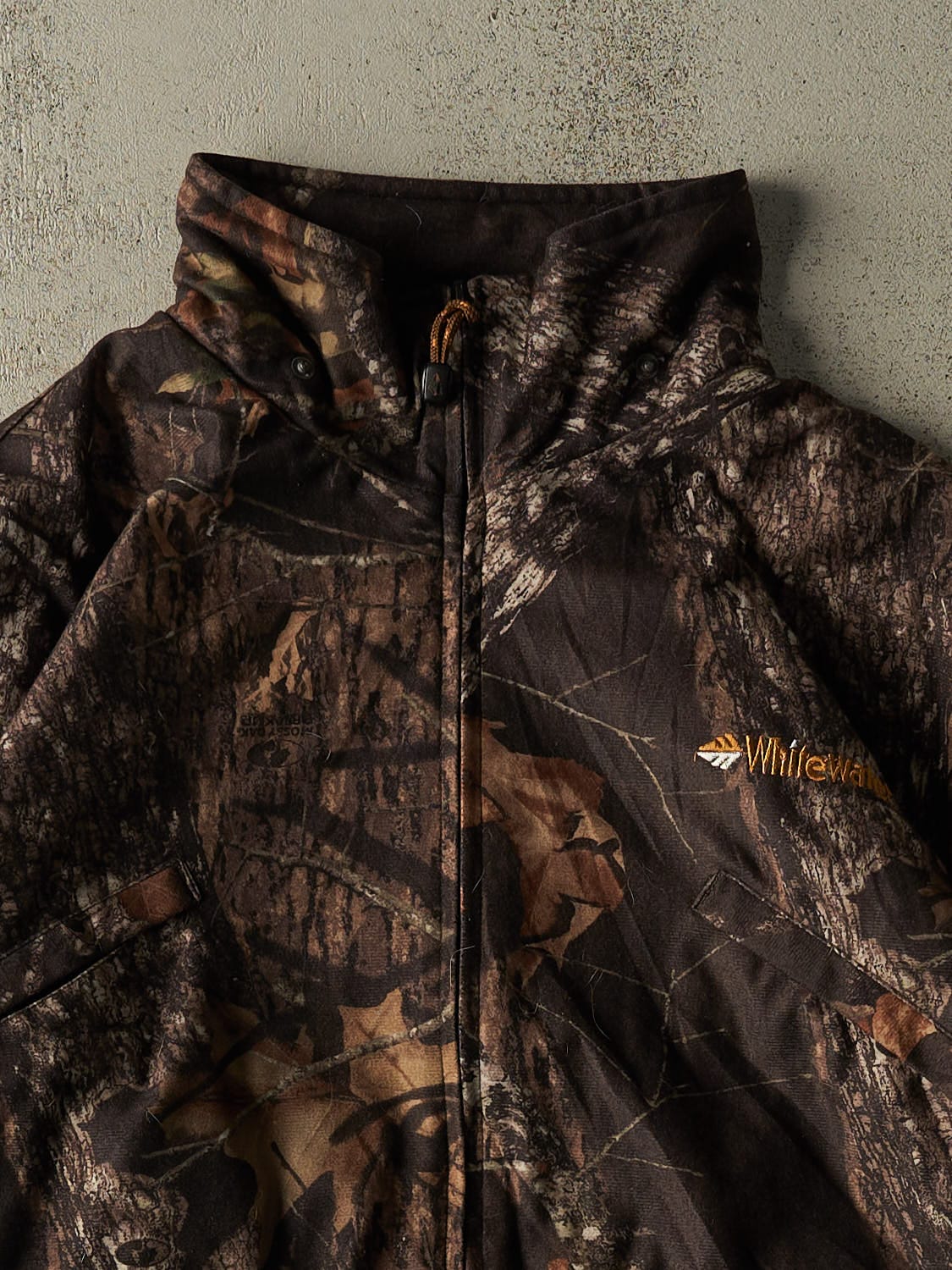 Vintage 90s Camo Mossy Oak Embroidered Jacket (XXL)