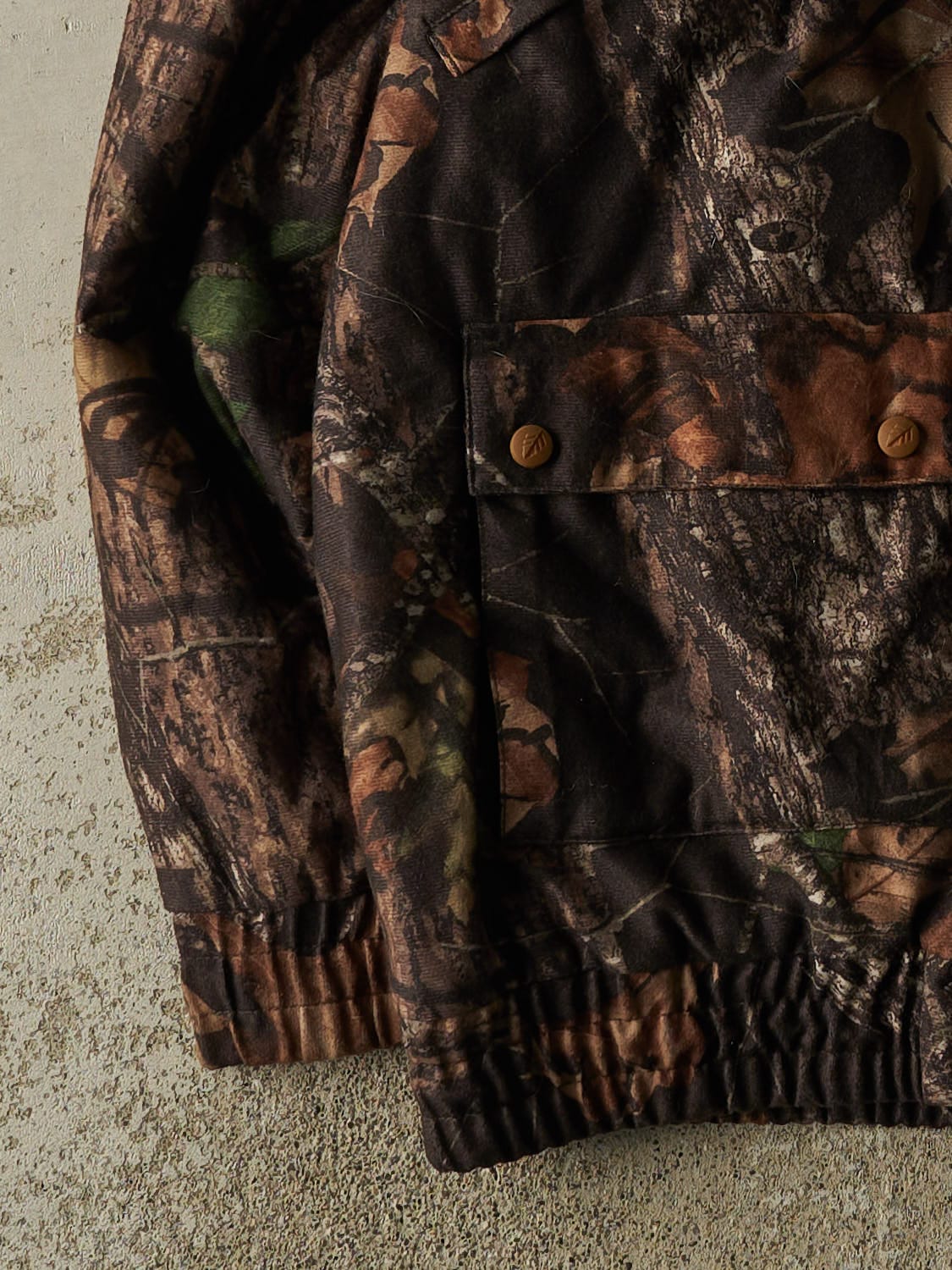 Vintage 90s Camo Mossy Oak Embroidered Jacket (XXL)