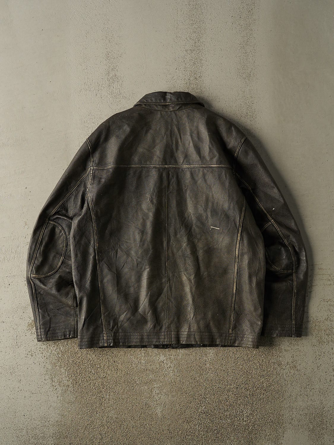 Vintage 90s Brown Leather Jacket (XL/XXL)
