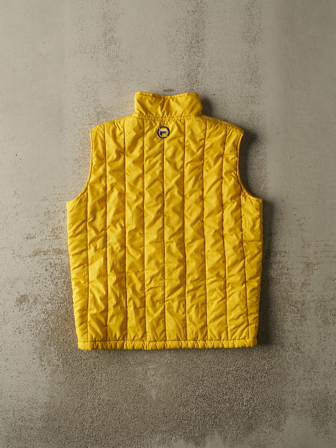 Vintage 90s Yellow Fila Puffer Vest (L/XL)