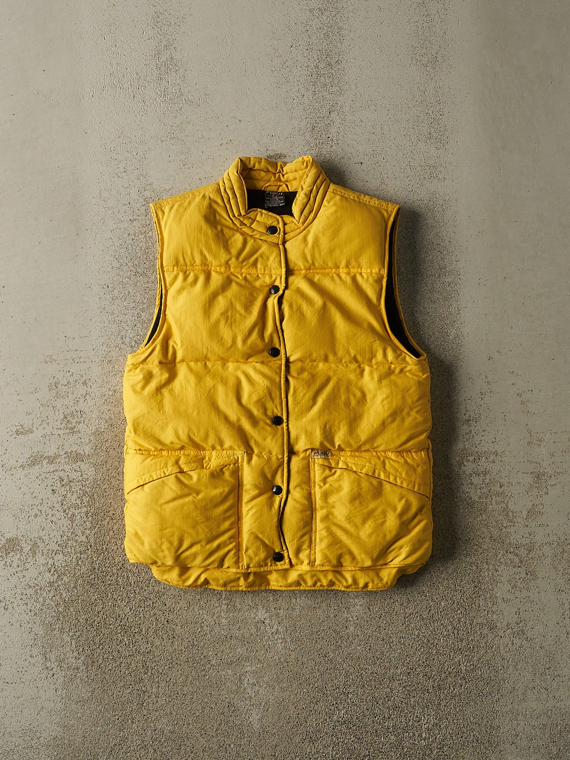 Vintage Y2K Yellow Fubu Puffer Vest (S)