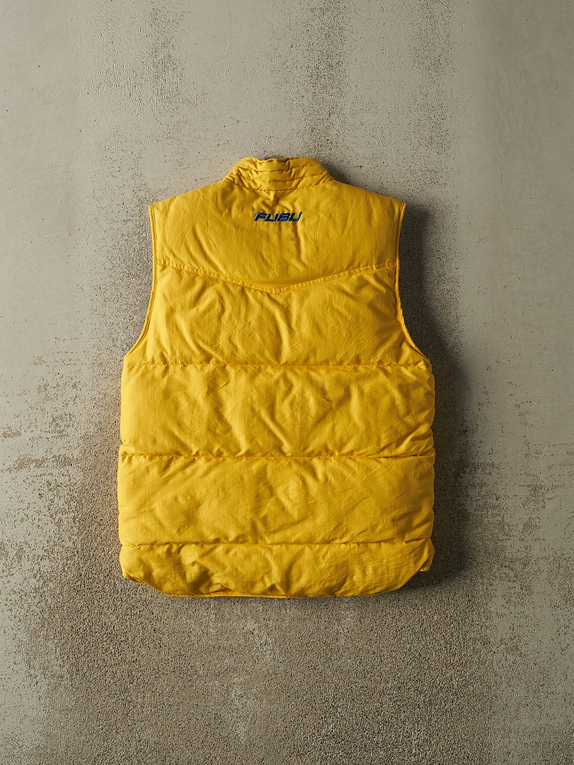 Vintage Y2K Yellow Fubu Puffer Vest (S)