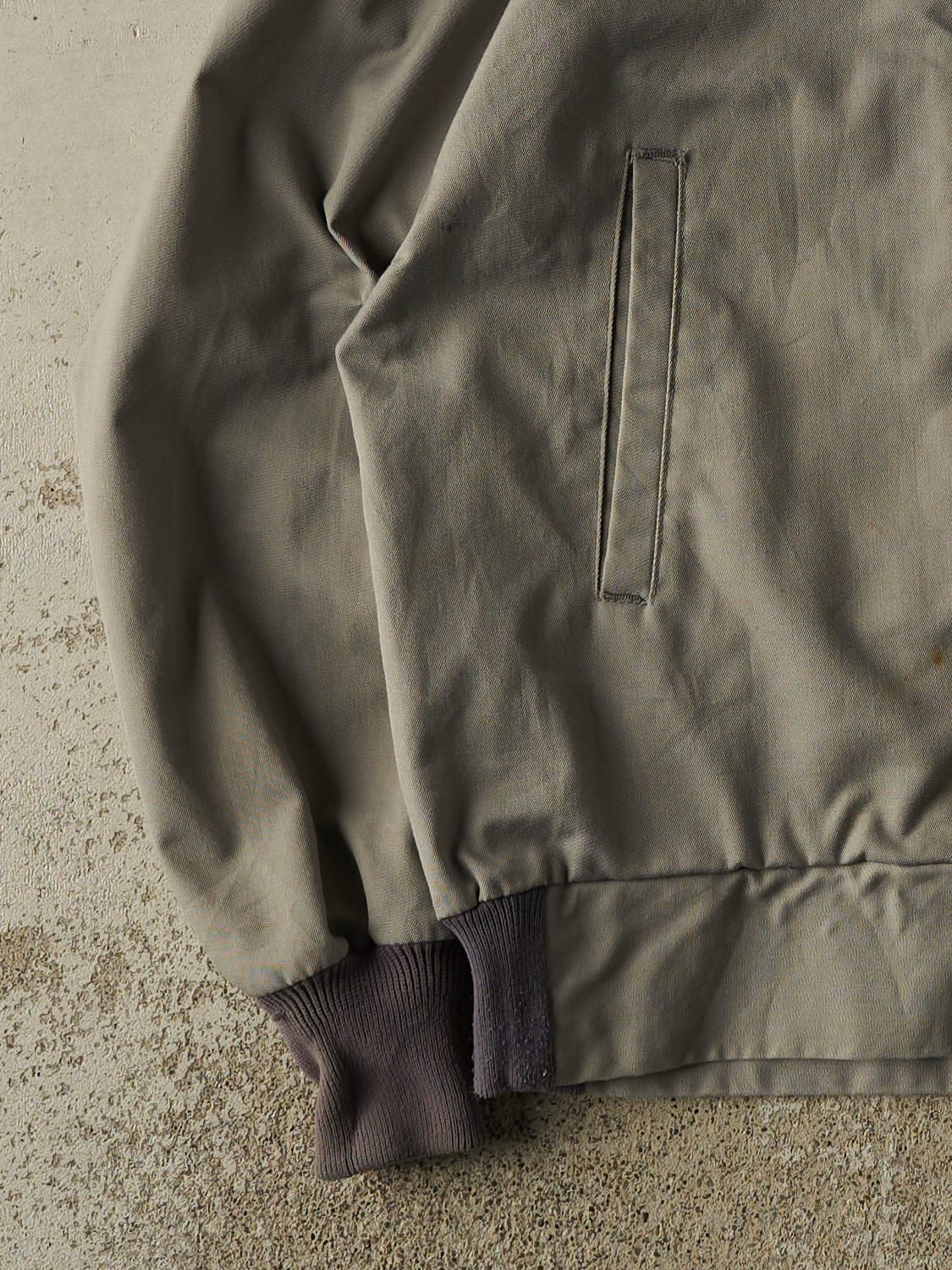 Vintage 80s Grey Bomber Jacket (L/XL)