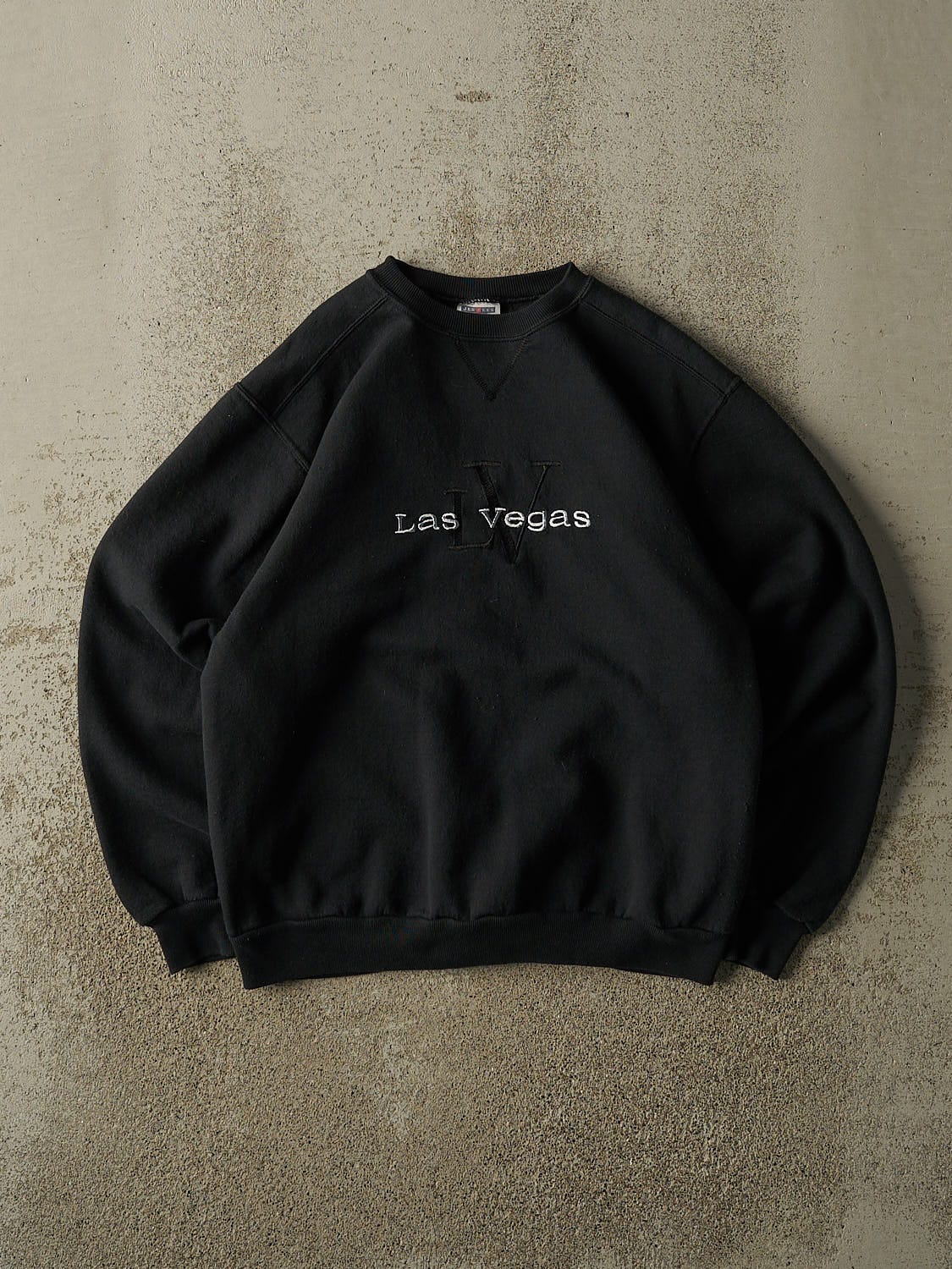 Vintage 90s Black Las Vegas Embroidered Crewneck (S/M)