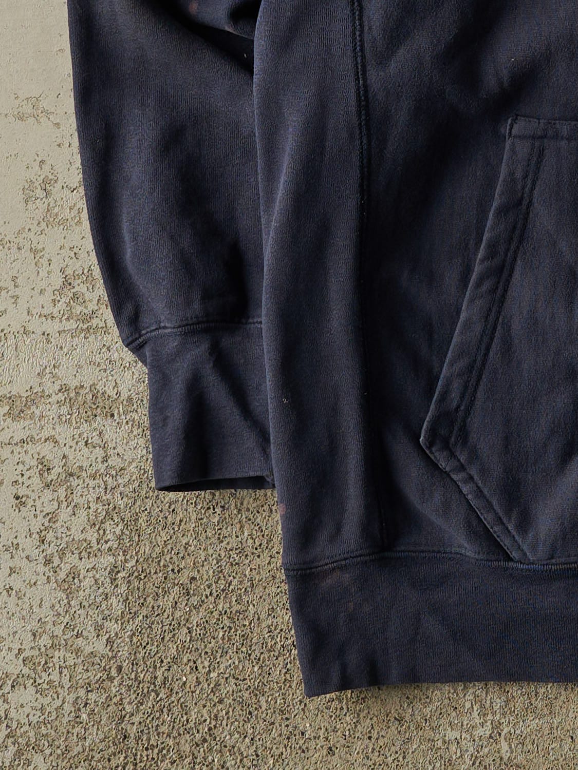 Vintage 90s Navy Blue West Virginia University Embroidered Long Hoodie (M/L)